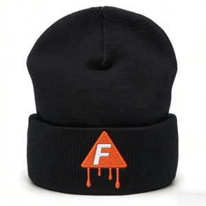 Frienemies Embroidered Beanie – Black