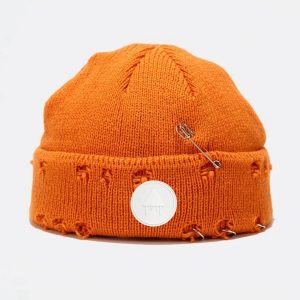 Frienemies Distressed Knit Beanie